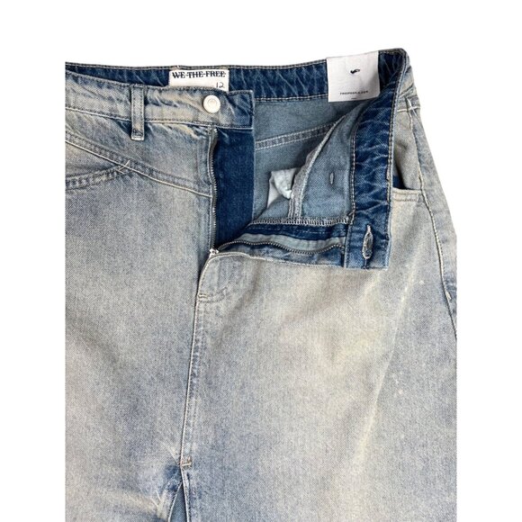 Free People We The Free Come As You Are Maxi Denim Skirt Womens Size 12 - Picture 11 of 16